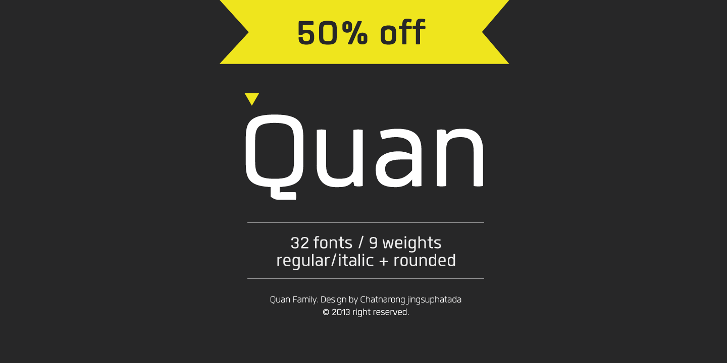 Quan Rounded Italic Font preview